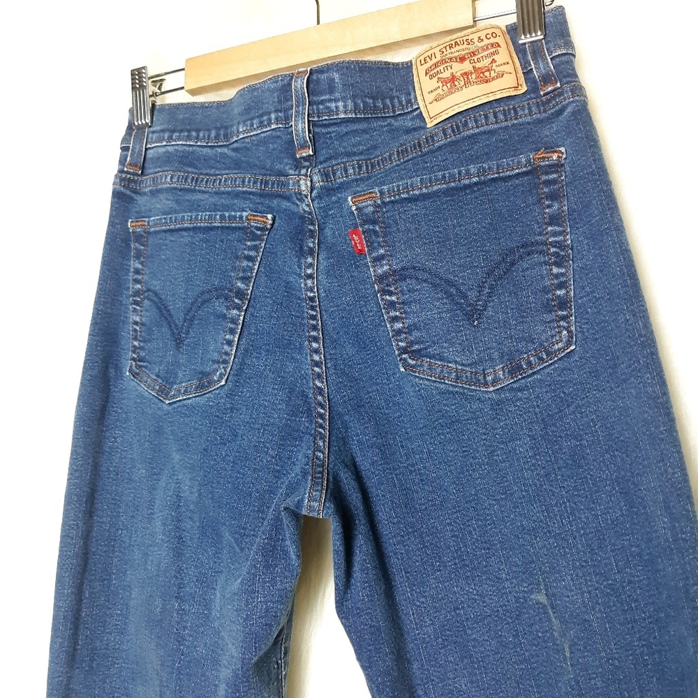 Levi's 512 Perfectly Slimming Boot Blue Jean SZ 10S - Picture 5 of 8
